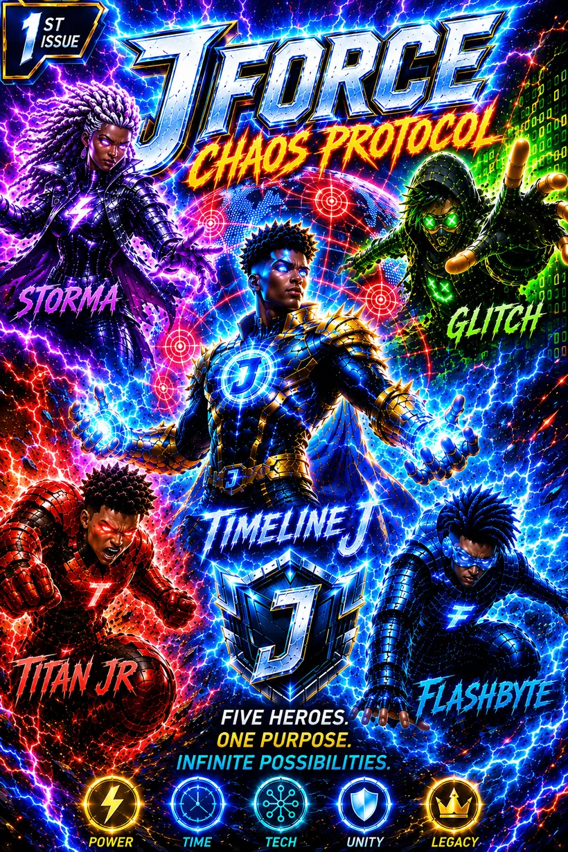 J Force — Chaos Protocol team poster
